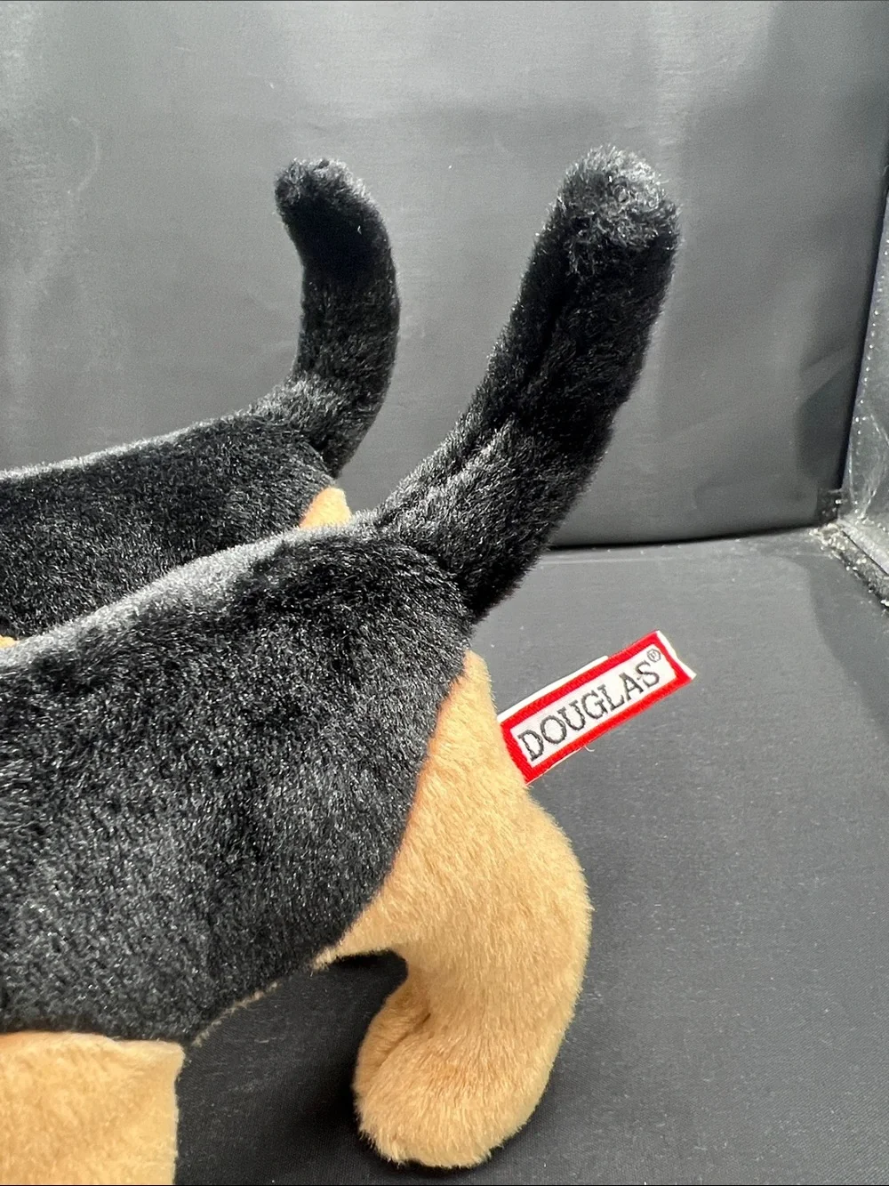 Plush Beagle-Inspired Dog Toy - Black & Brown - Douglas